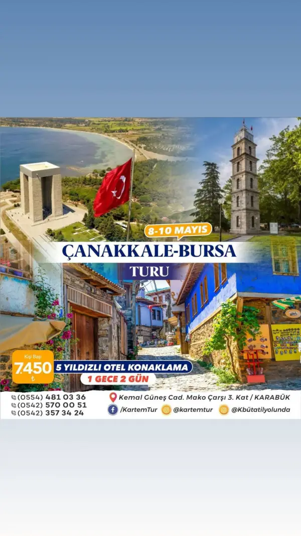 Çanakkale Bursa Turu